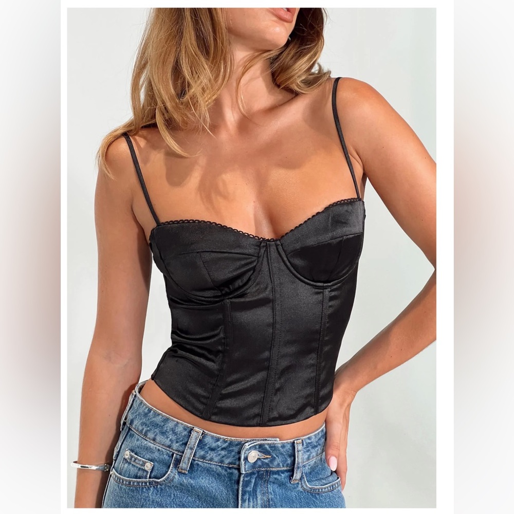 Princess Polly Marlu Top Black size 0